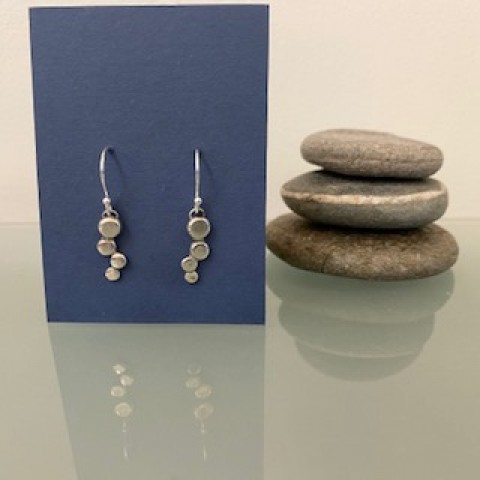 Handcrafted Scottish jewellery - Pebble drop earrings Handcrafted Scottish jewellery - Pebble drop earrings